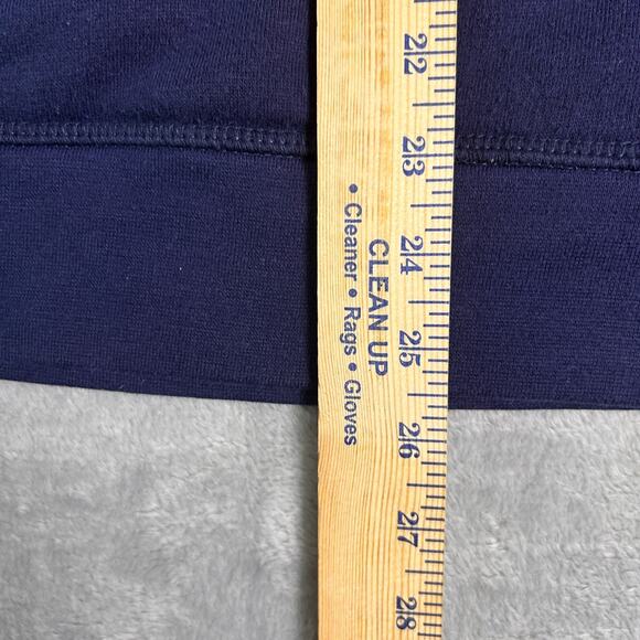 Nike Hoodie Mens Large Navy Swoosh Double Logo Sporty Athletic Capsule Staple - Picture 5 of 6